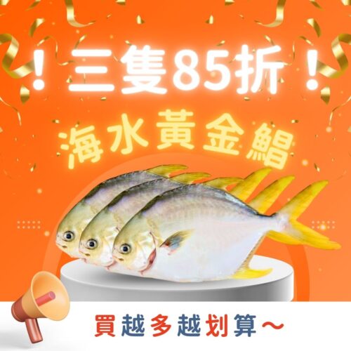 ⭐【三隻85折】海水黃金鯧組⭐