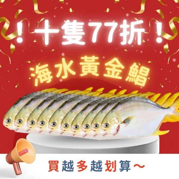 ⭐【十隻77折】海水黃金鯧組⭐
